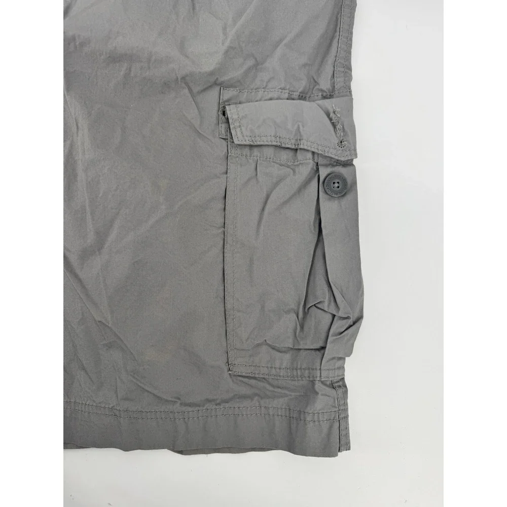 Ecko Unltd Cargo Shorts Mens 2XB Grey Elastic Waist Cotton‎ Classic Fit Utility